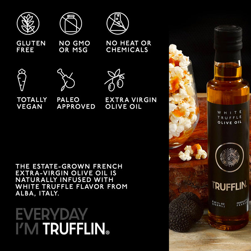 TRUFFLIN® White Truffle Infused Olive Oil in an Elegant Gift Box 8.45oz