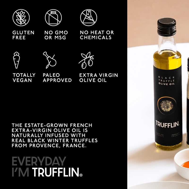 TRUFFLIN® Black Truffle Infused Olive Oil in an Elegant Gift Box 8.45oz