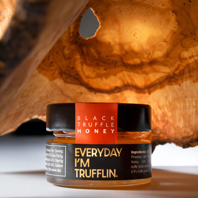Trufflin VIP Set - Black Truffle Oil, Sriracha, Gourmet Salt, Raw Provencal Honey