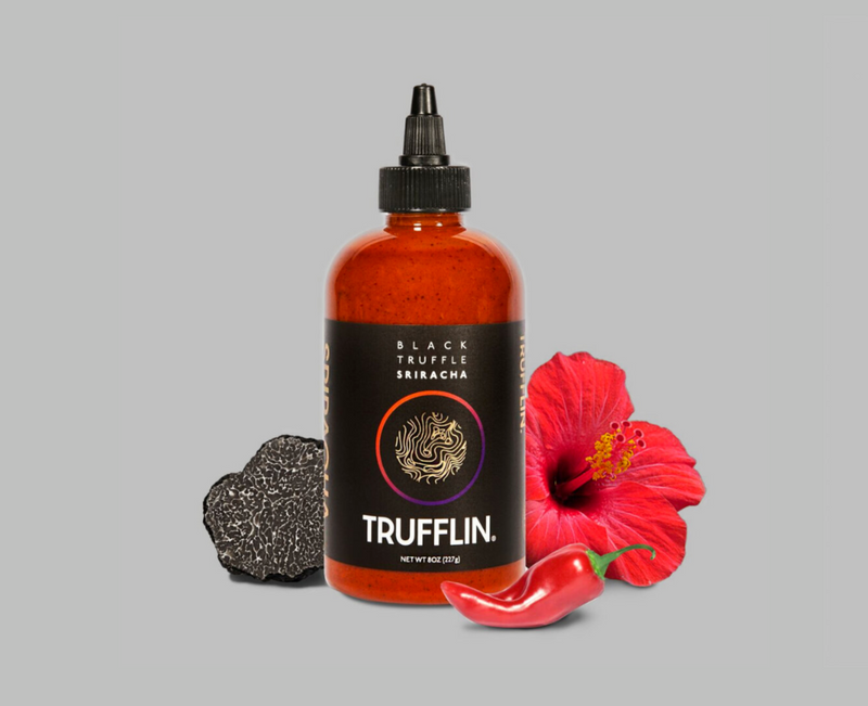 Trufflin VIP Set - White Truffle Oil, Sriracha, Gourmet Salt, Raw Provencal Honey