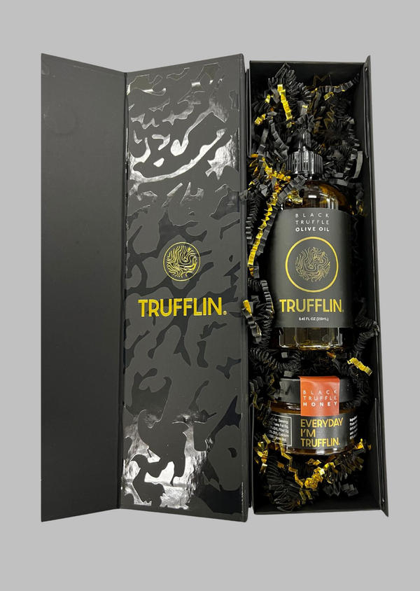 NEW! French Black Truffle Oil with Black Truffle Honey in Gift Box